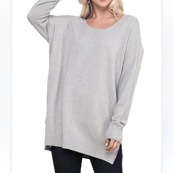 Apt 9 Gray Long Sweater - Picture 1 of 7